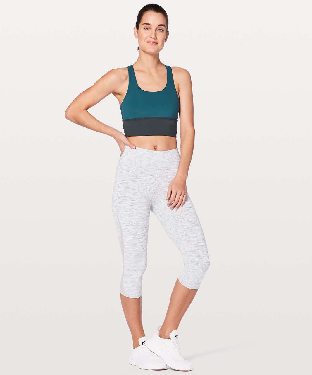 Lululemon Invigorate Bra *Long Line - White - lulu fanatics