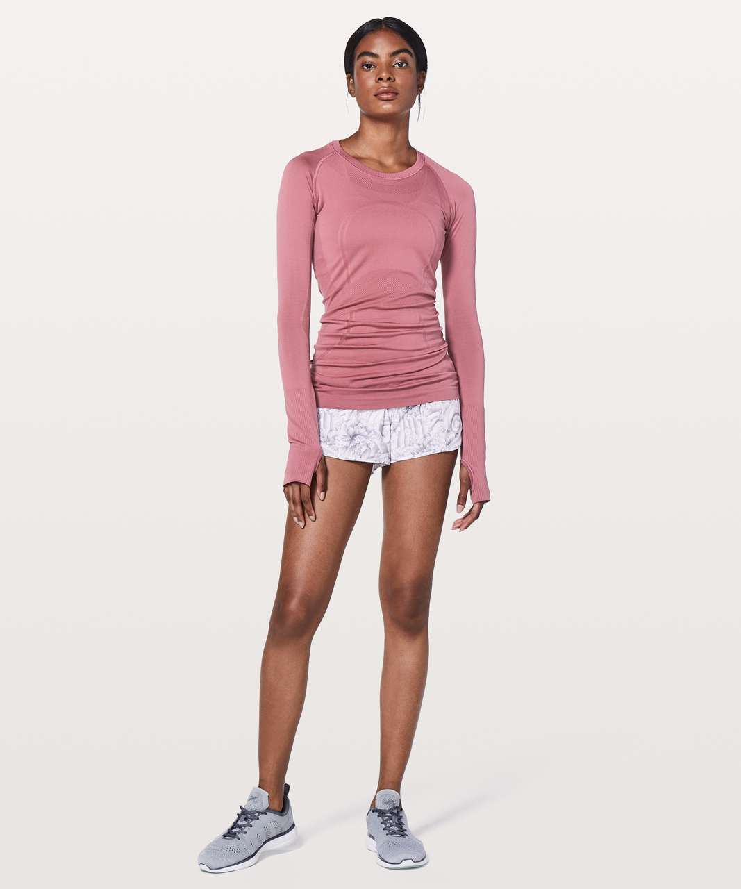 Lululemon Swiftly Tech Long Sleeve Crew - Moss Rose / Moss Rose