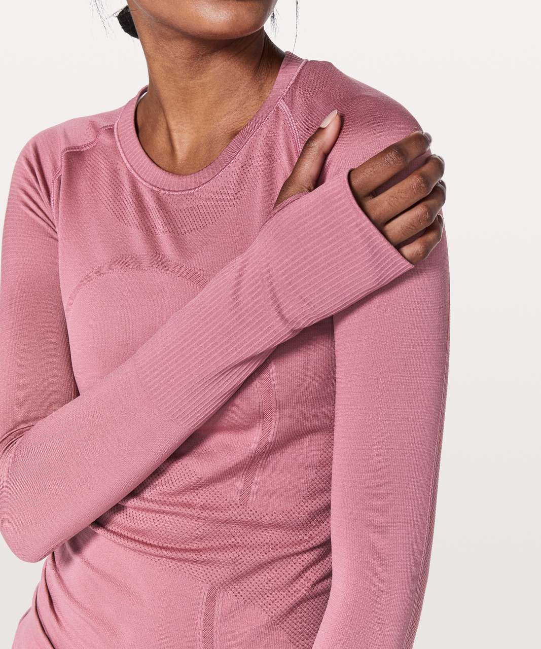 Lululemon Swiftly Tech Long Sleeve Crew - Moss Rose / Moss Rose