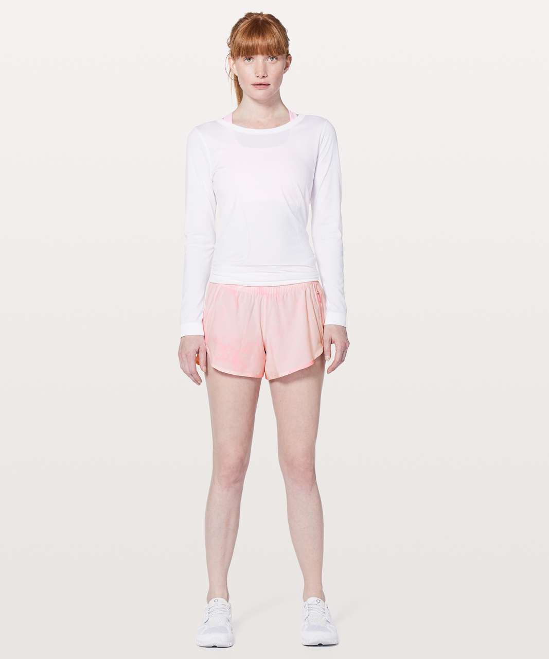 Lululemon Tracker Short V *4 - Diamond Dye White Miami Pink - lulu fanatics