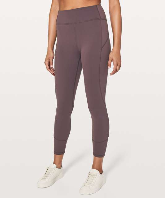 Lululemon In Movement 7/8 Tight Everlux 25 Leggings Garnet Maroon