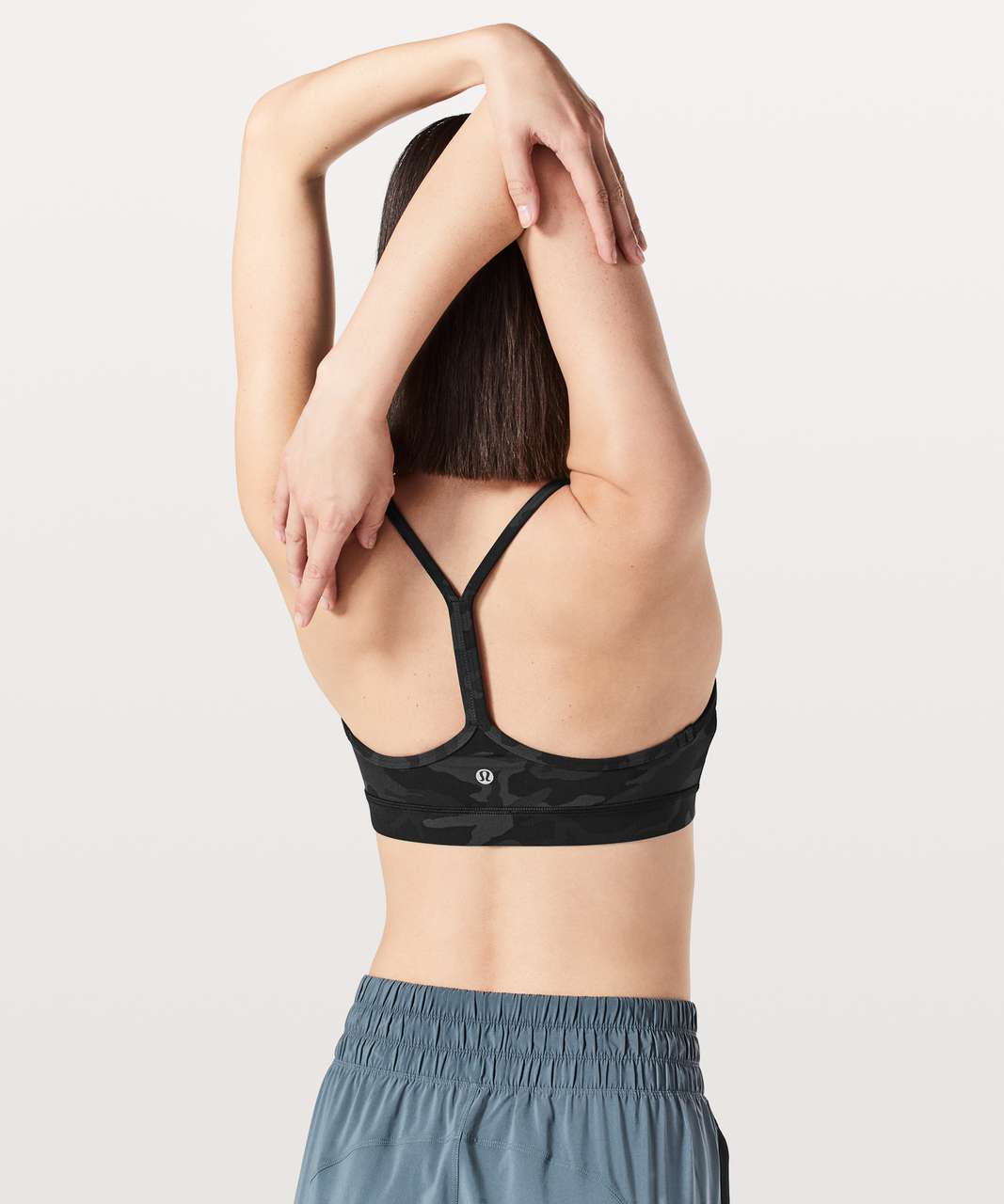 Lululemon Flow Y Bra *Nulu - Incognito Camo Multi Grey (First Release)