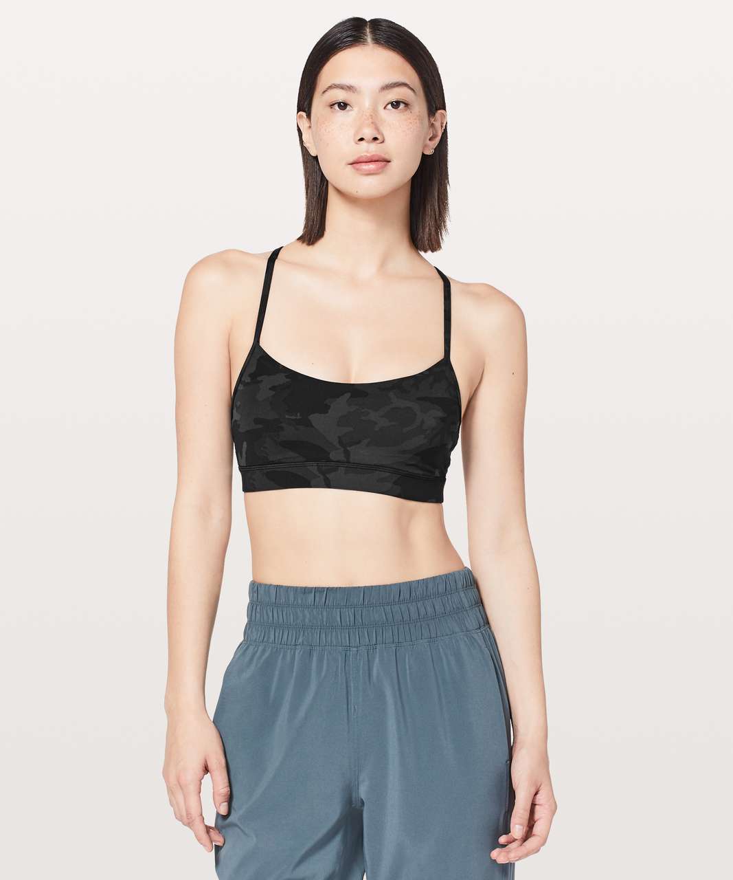 Lululemon Flow Y Bra *Nulu - Incognito Camo Multi Grey (First Release) -  lulu fanatics