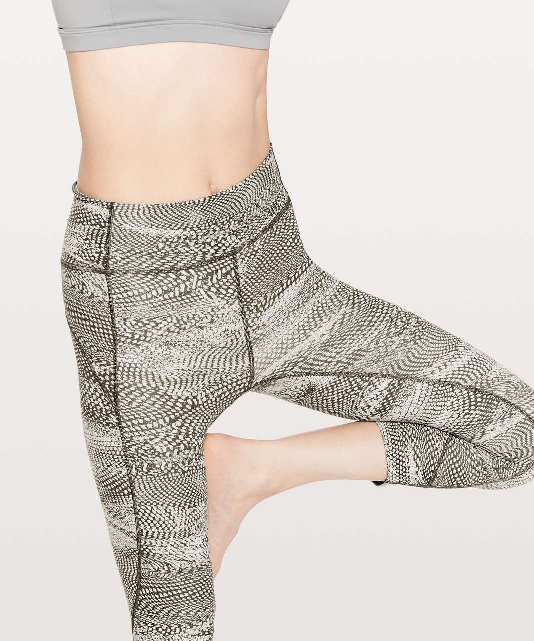 Lululemon In Movement Crop Everlux 19 Swerve Vapor Metal Grey