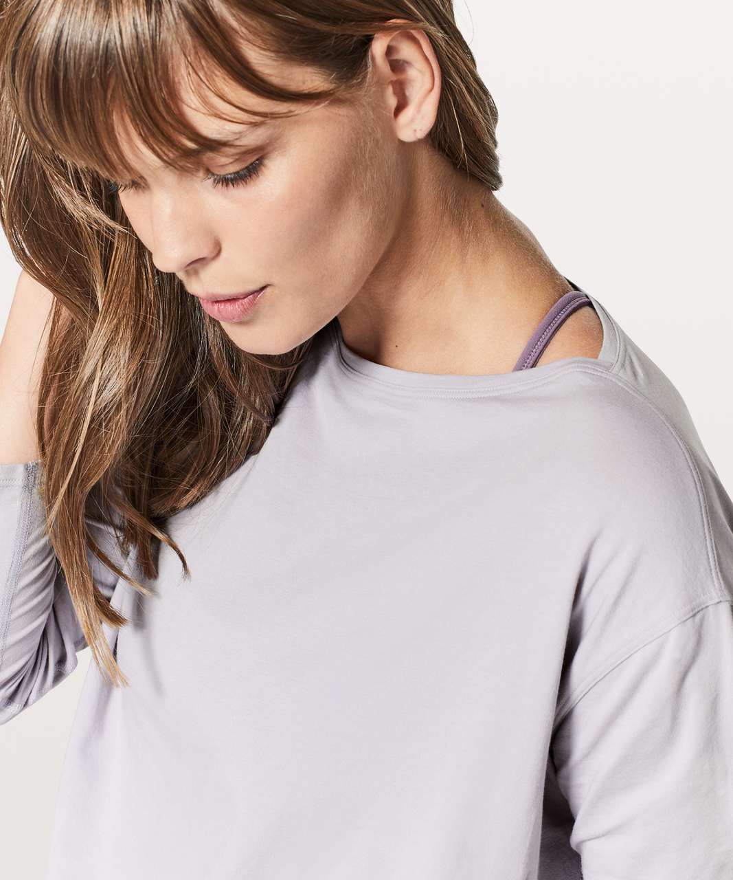 Lululemon Look Ahead Run Long Sleeve In Iced Iris