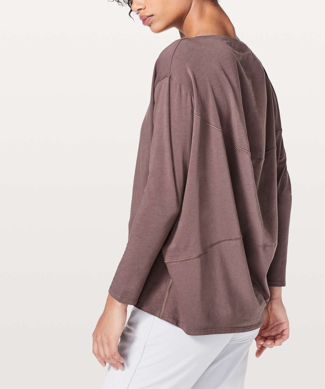 Lululemon Back In Action Long Sleeve - Antique Bark