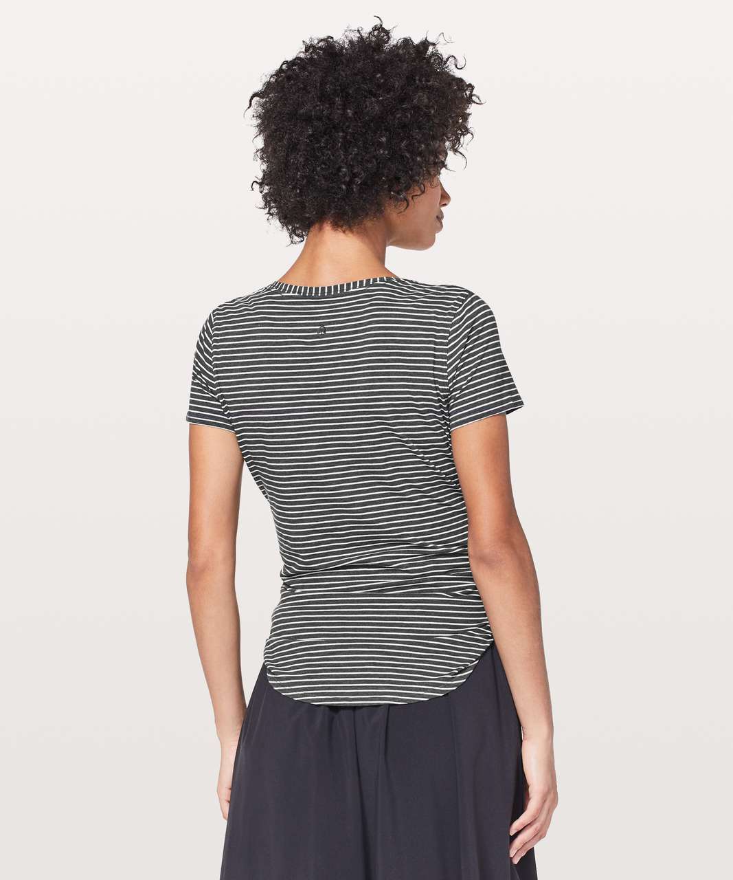 Lululemon Love Crew III - Modern Stripe Heathered Black White