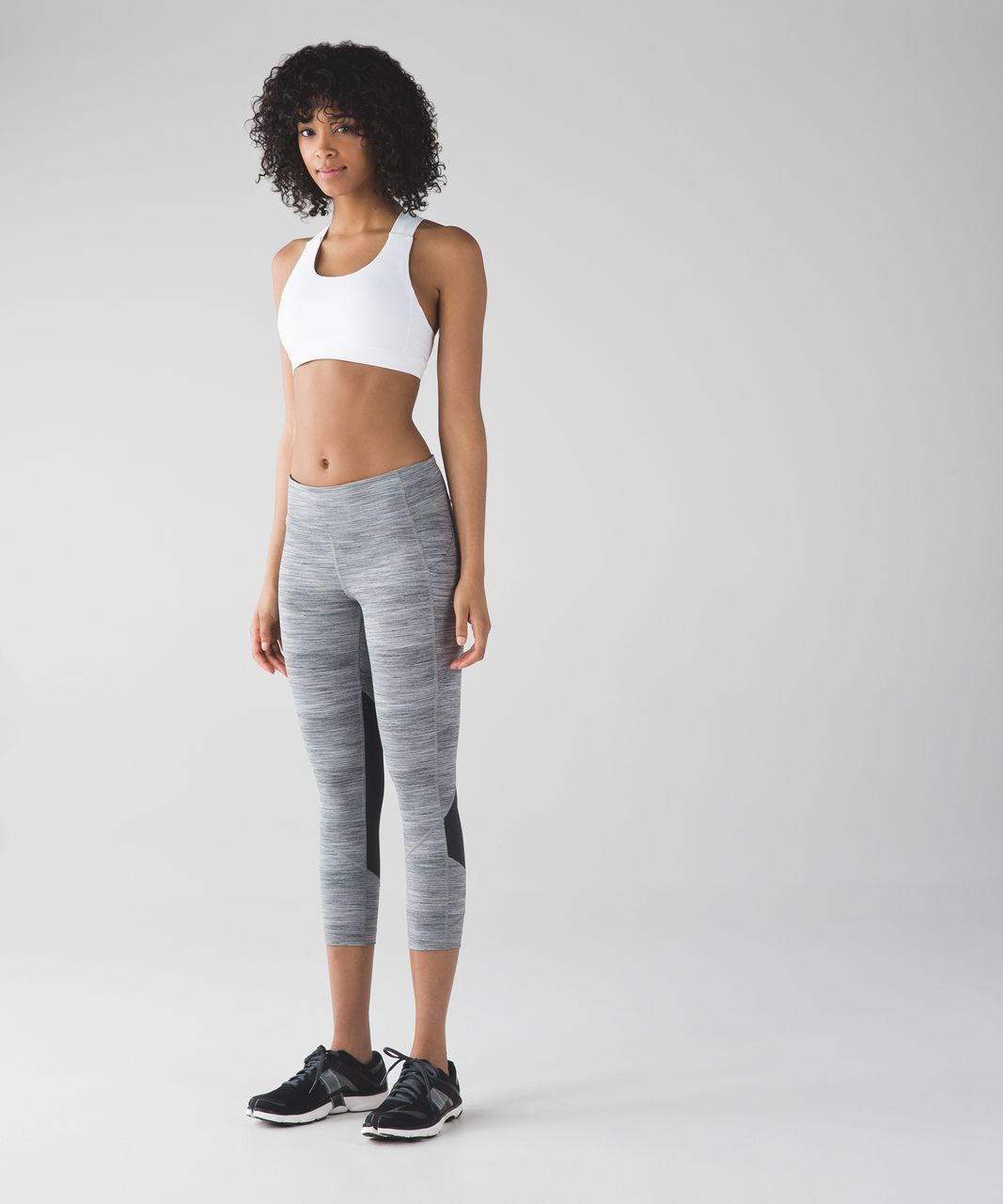 Lululemon All Sport Bra - Tonka Stripe Heathered Slate White