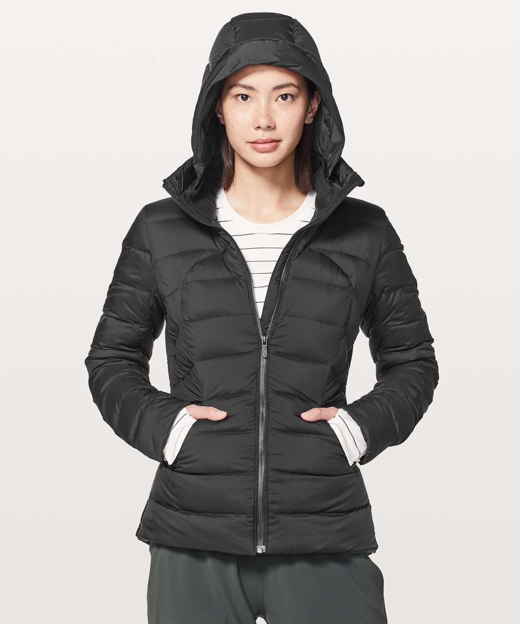 lululemon black down jacket