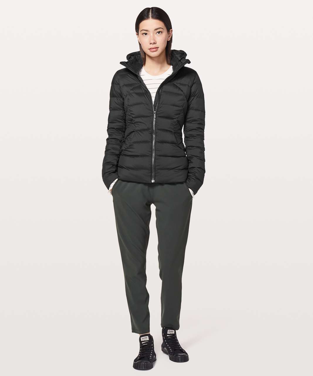 lululemon black down jacket