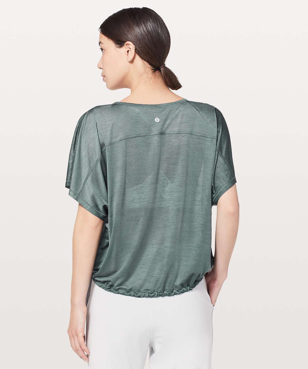 Lululemon Through The Movement Tee - Sea Steel