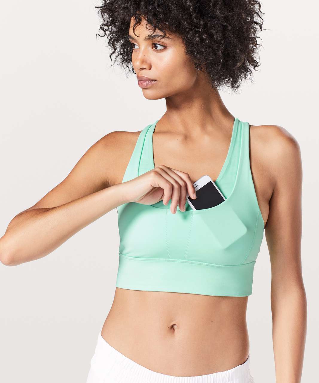 Lululemon Run: Stuff Your Bra III - Mini Ripple Desert Olive