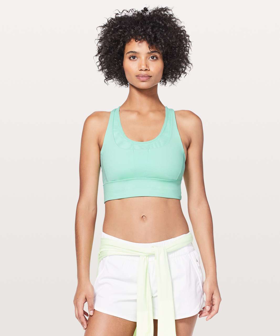 Lululemon Run Stuff Your Bra *Long Line - Toothpaste