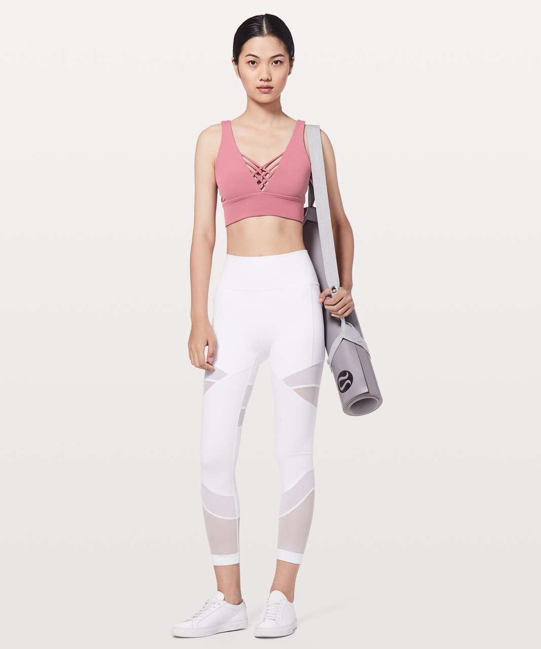 Lululemon Bind & Cross Bra - Moss Rose