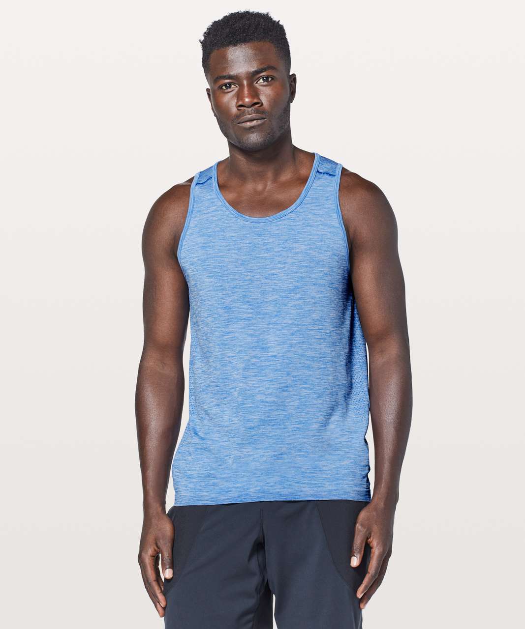 Lululemon Metal Vent Tech Surge Tank - Admiral Blue / White - lulu fanatics