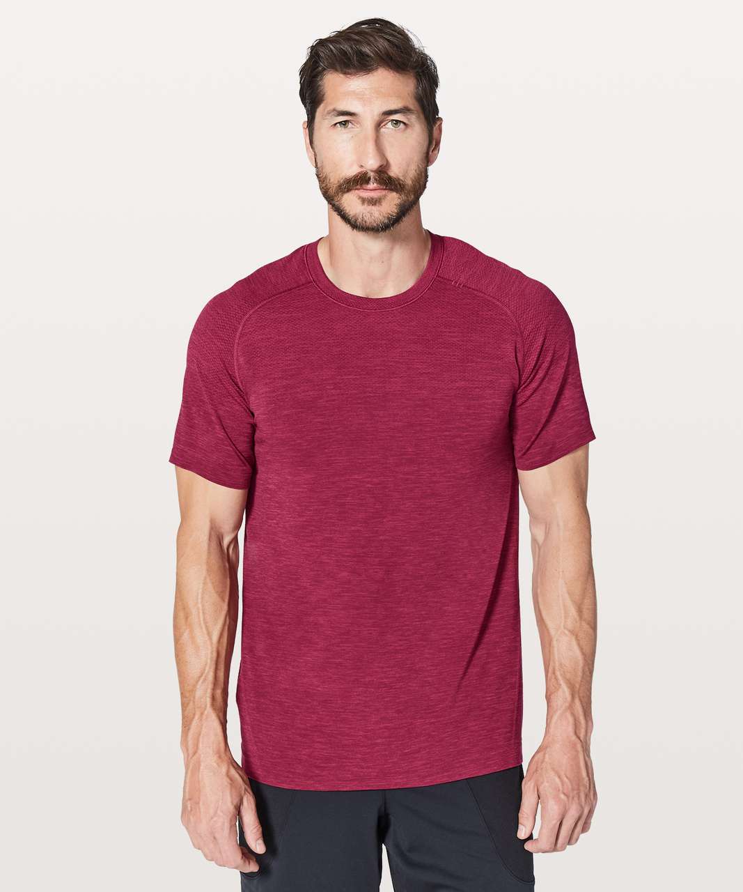 Lululemon Metal Vent Tech Short Sleeve - Violet Red / Dashing Purple