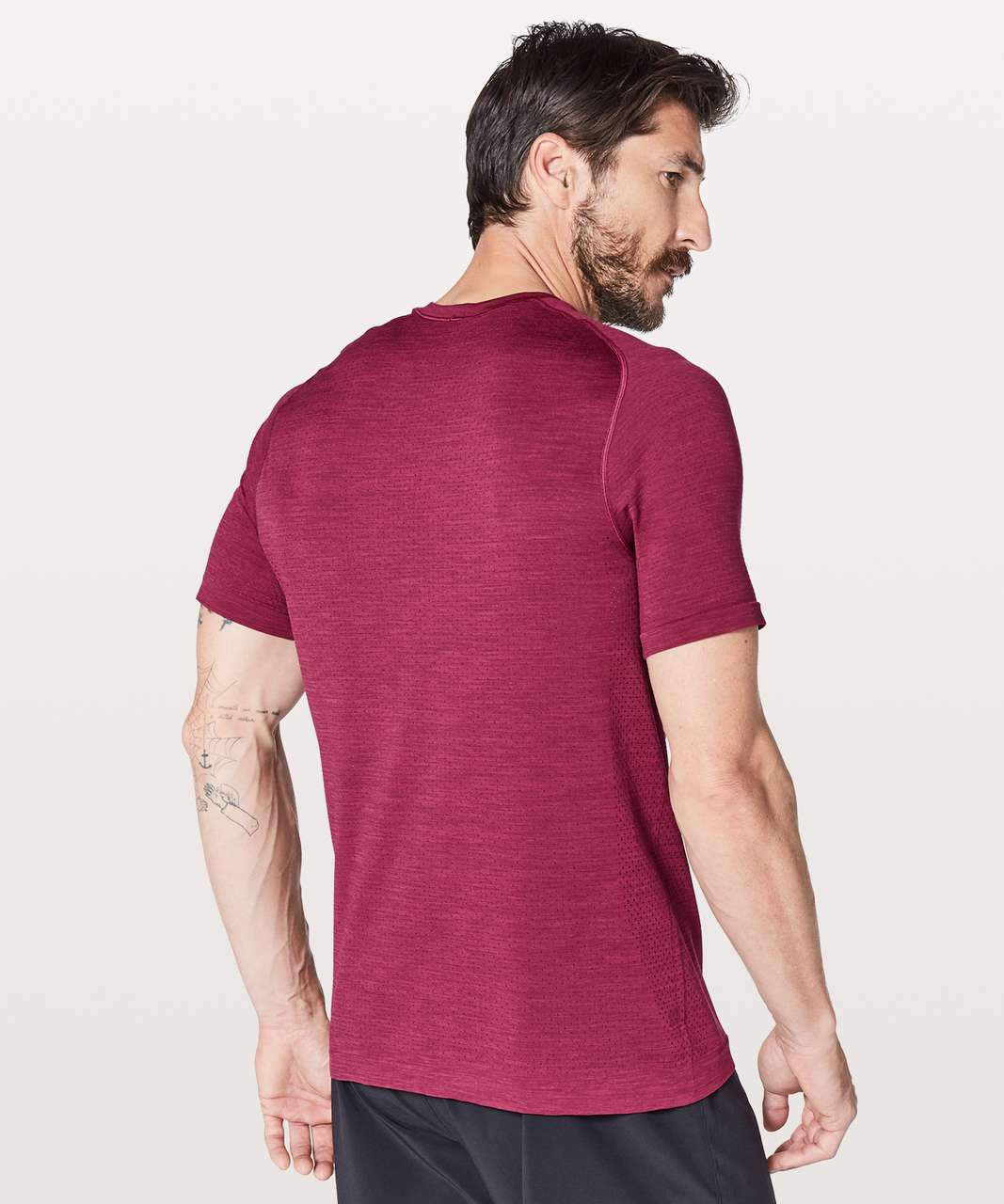 Lululemon Metal Vent Tech Surge Short Sleeve - Violet Red / Dashing Purple