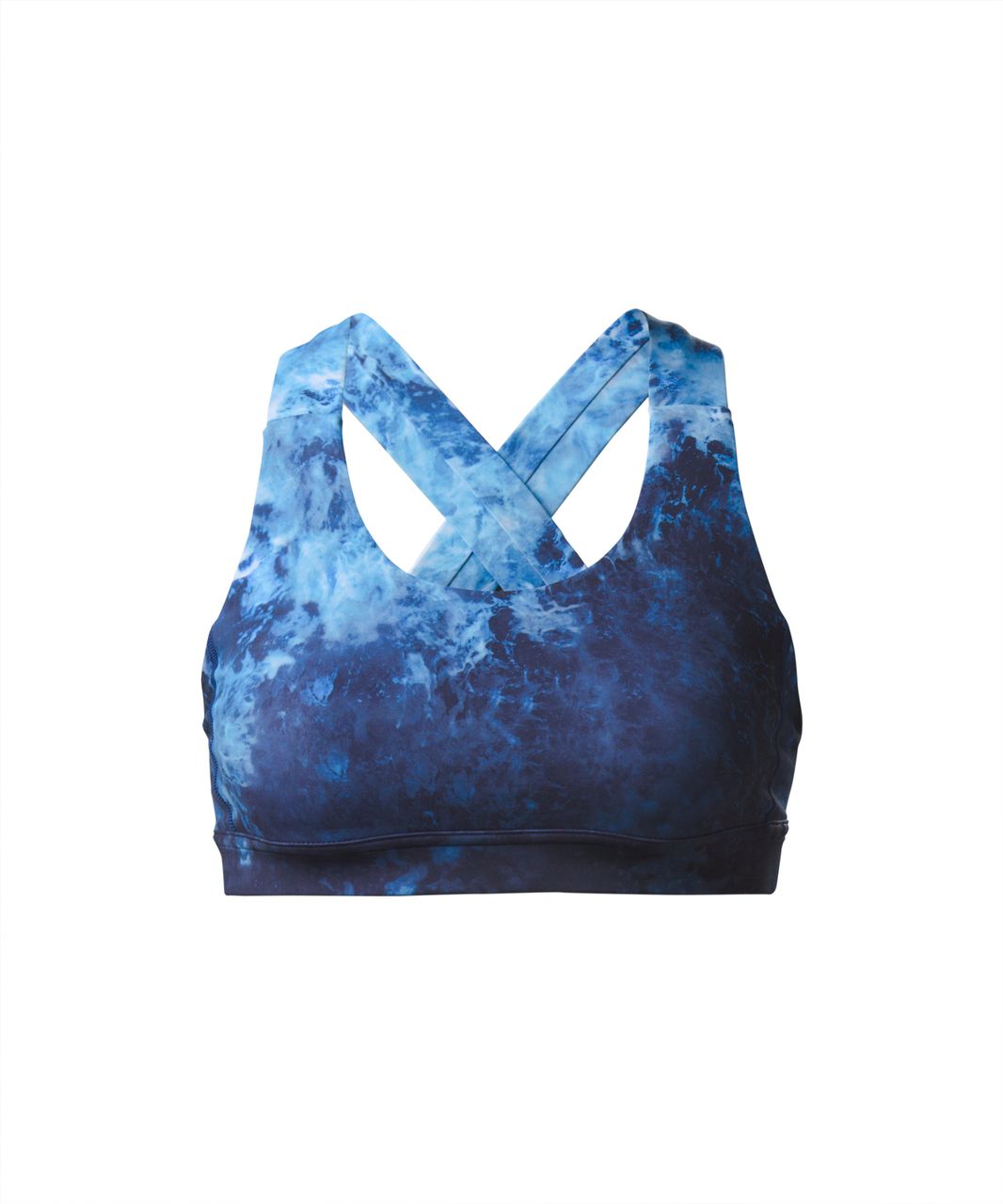 Lululemon All Sport Bra *Adjustable - Brush Strokes Harbor Blue Menthol /  Naval Blue - lulu fanatics