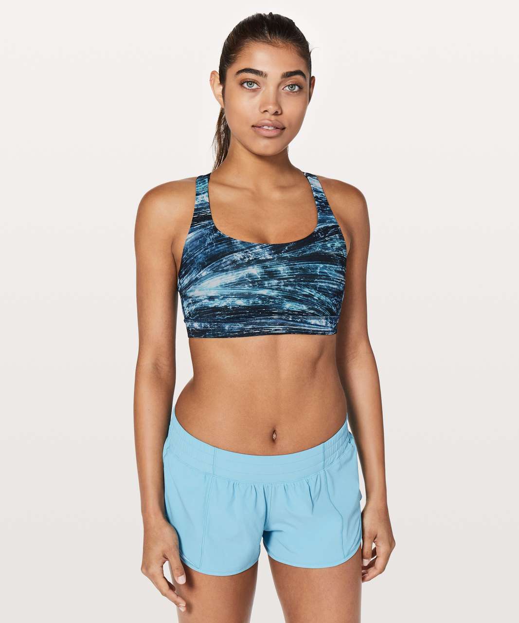 Lululemon Energy Bra - Shorelines Multi Blue