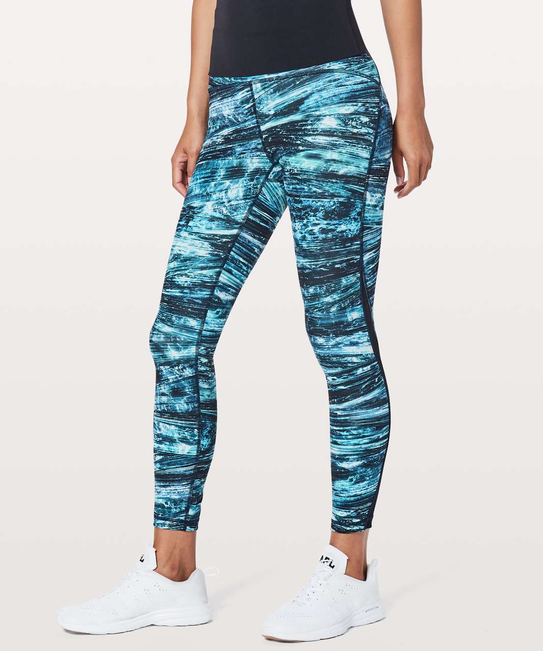 Lululemon Train Times 7/8 Pant *25 - Shorelines Multi Blue / Black - lulu  fanatics