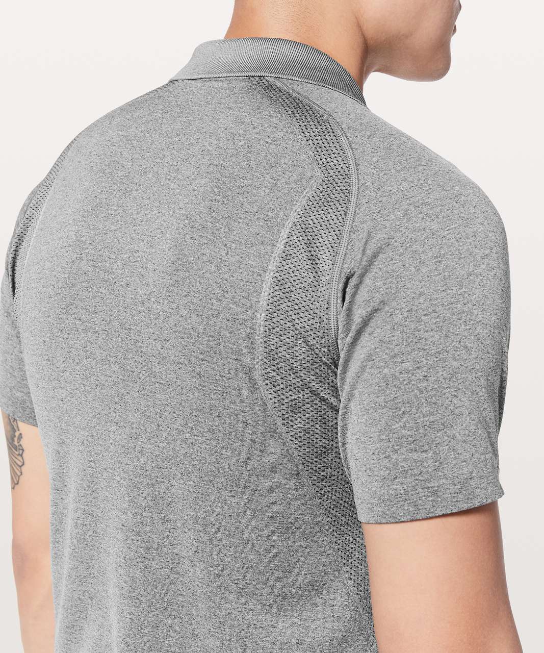 Lululemon Metal Vent Tech Polo - Black / White