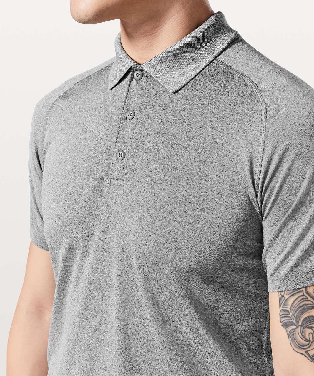 Lululemon Metal Vent Tech Polo - Black / White