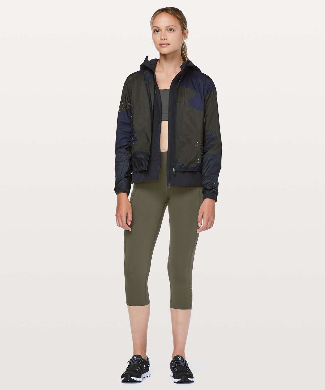 Lululemon Fast & Free Crop II *Nulux 19" - Dark Olive