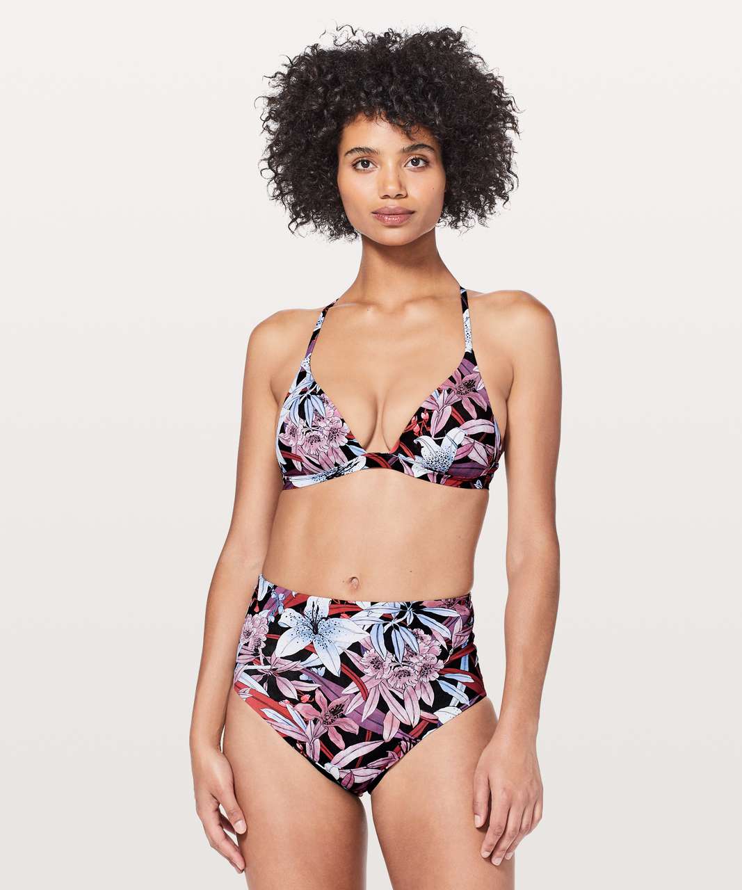 Lululemon Deep Sea Top - Lush Lillies Multi