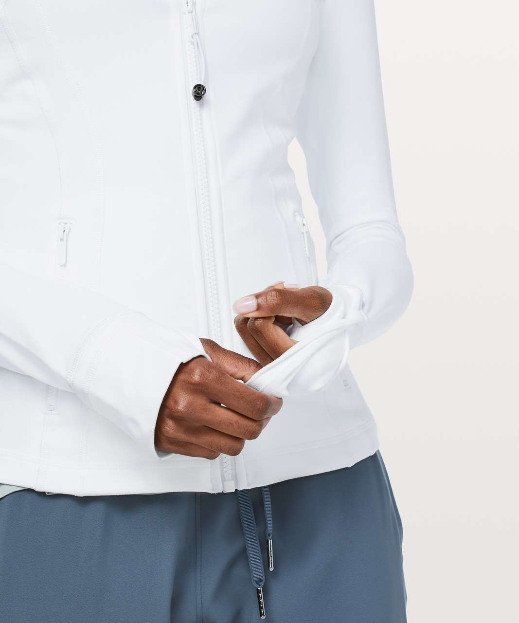 The define jacket in white is so superiorrrrr >>>>>>>> 😍😍😍 #lululem, White Define Jacket