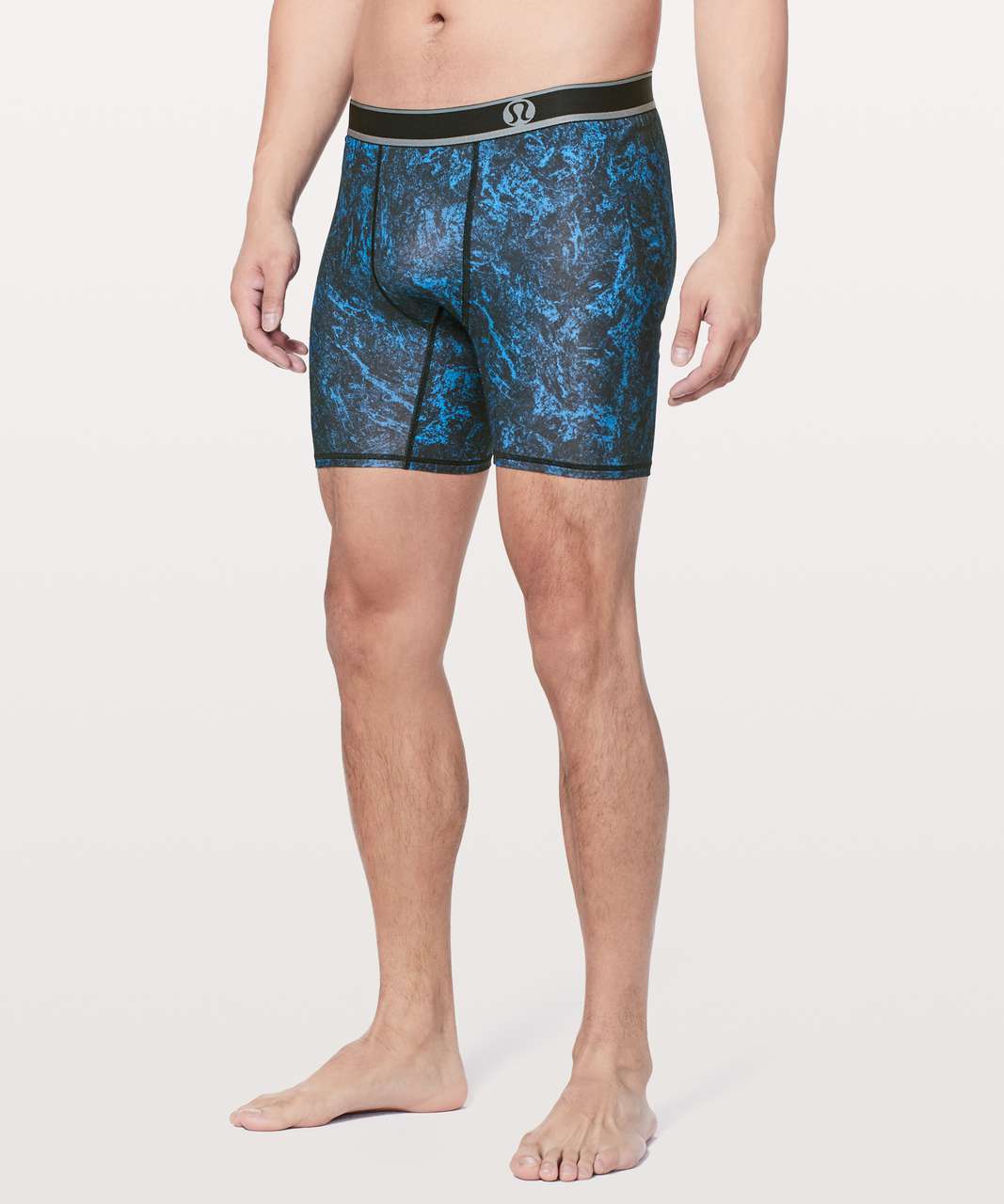 Lululemon Men's Always In Motion 5 Boxer Underwear Colour Navy Blue Size  M/L