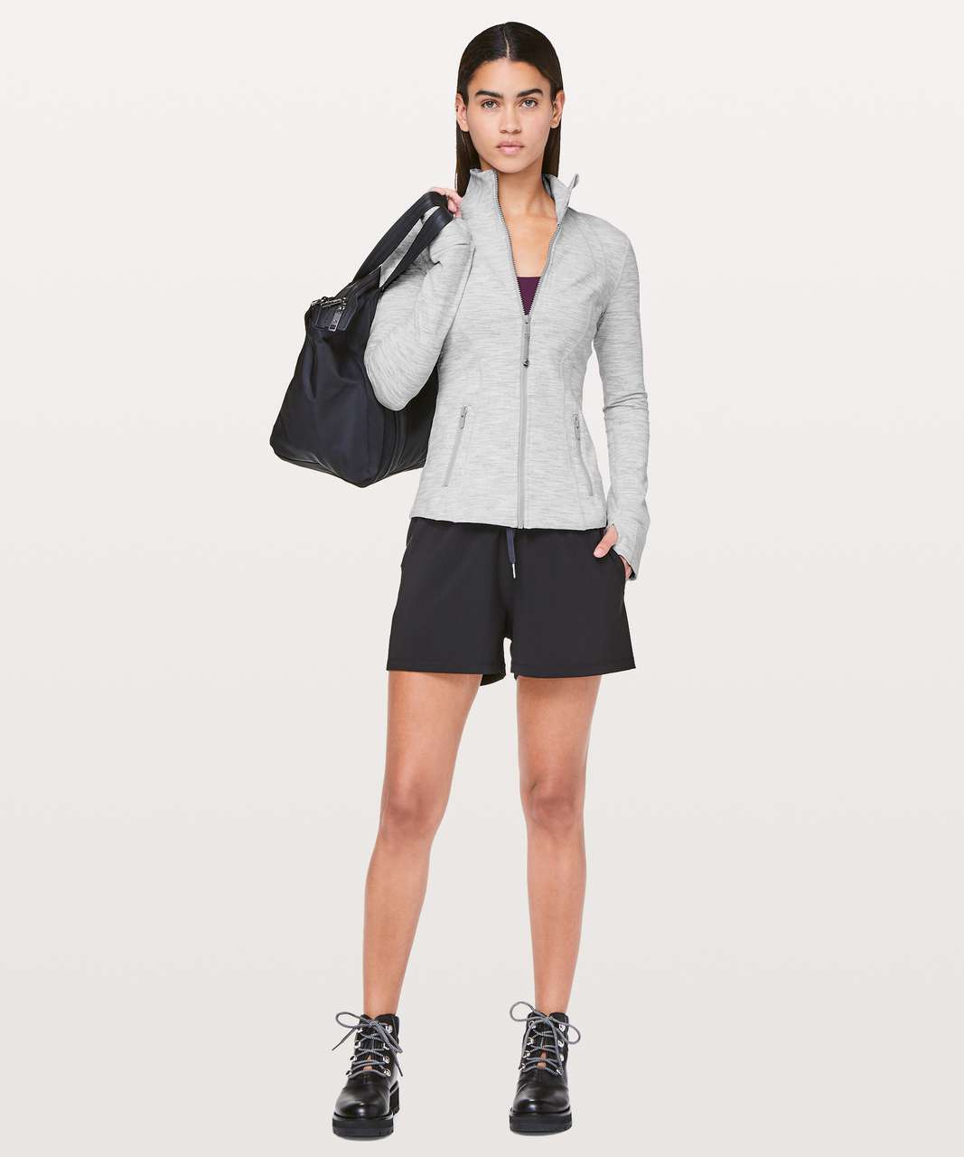 Lululemon Sz 4 Define Luon Wee Are From Space Nimbus Battleship Full Zip  Jacket