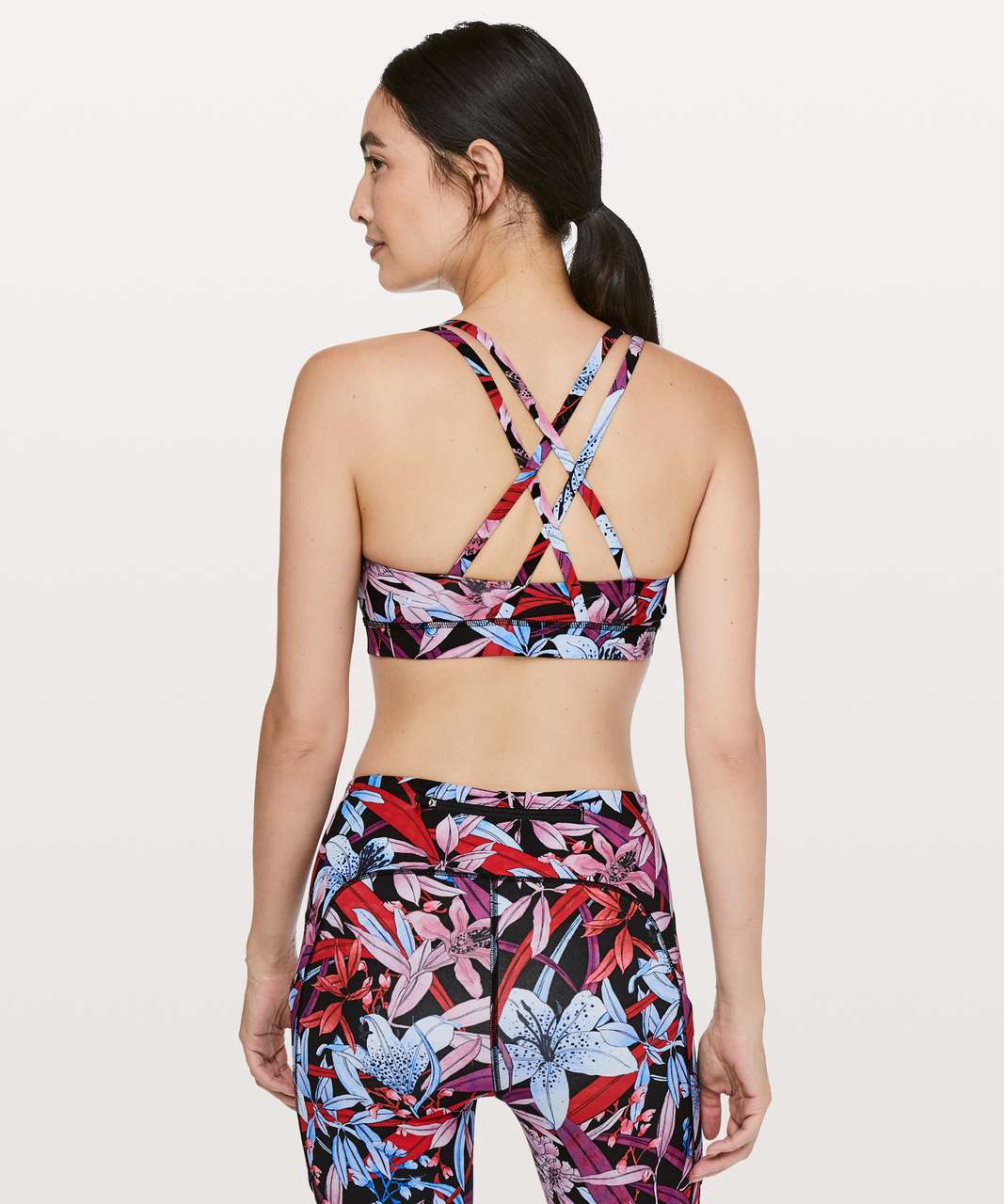 Lululemon Energy Bra - Flamenco Red - lulu fanatics