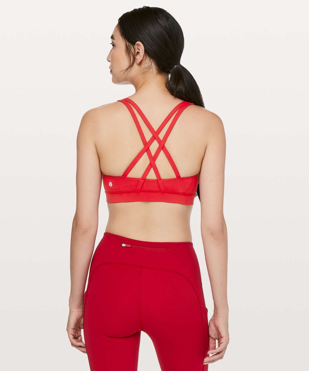 Lululemon Energy Bra - Flamenco Red - lulu fanatics