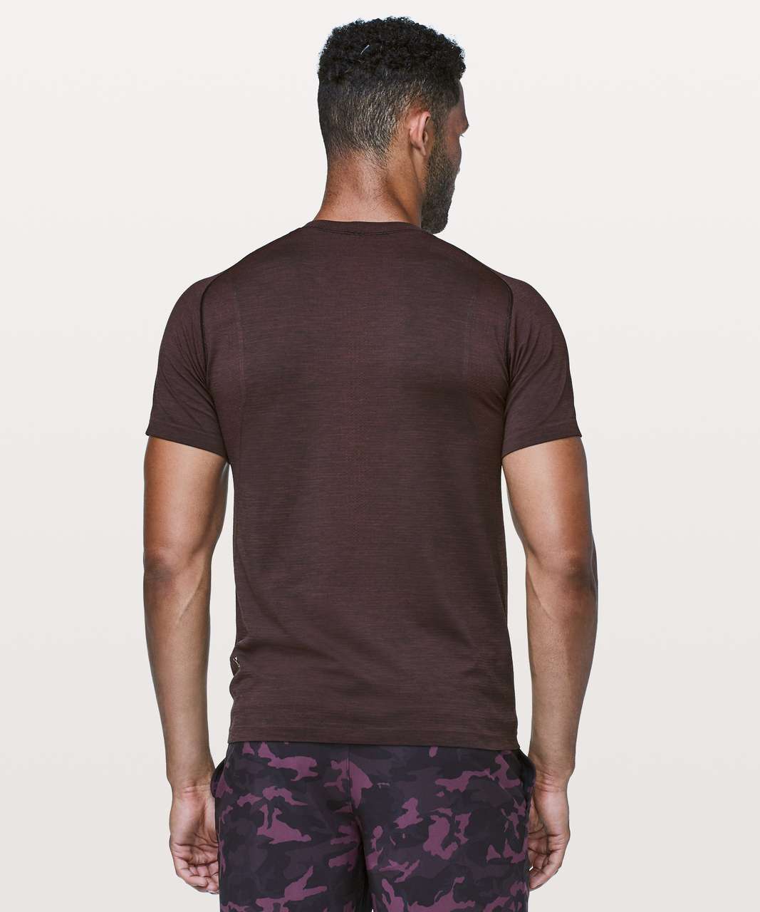 Lululemon Metal Vent Tech Short Sleeve - Cassis / Black