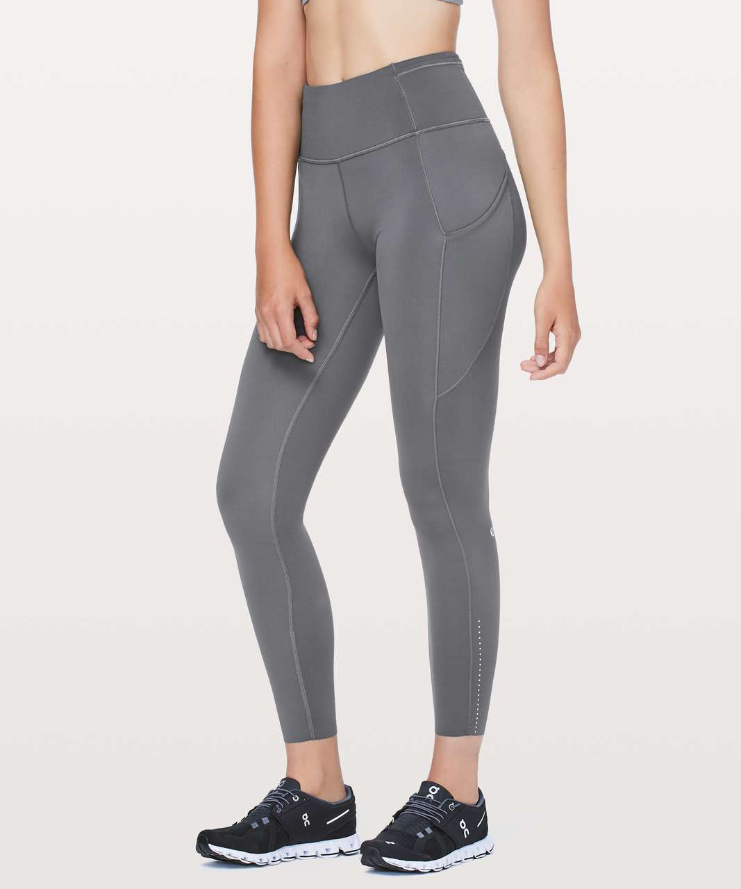 Lululemon Fast & Free 7/8 Tight II *Nulux 25 - Dark Carbon - lulu