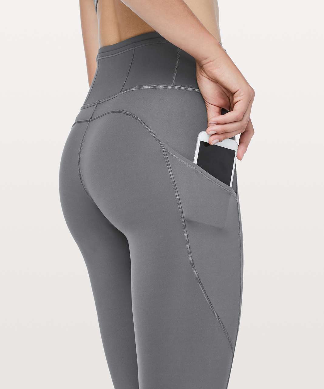 Lululemon Fast & Free 7/8 Tight II *Nulux 25 - Dark Carbon - lulu fanatics