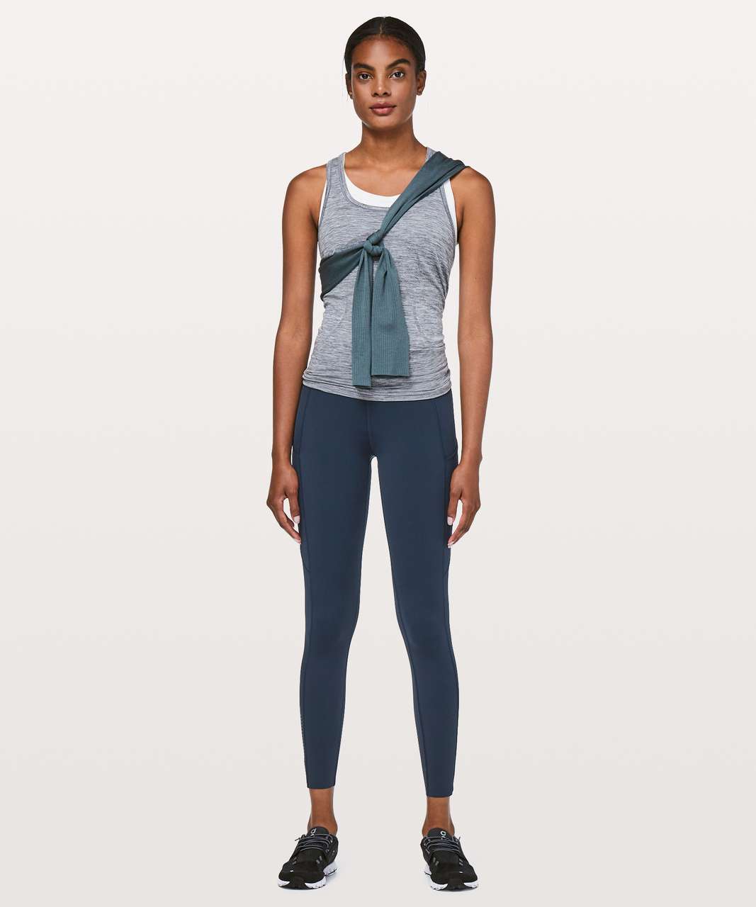 Lululemon Fast & Free 7/8 Tight II *Nulux 25 - True Navy - lulu fanatics