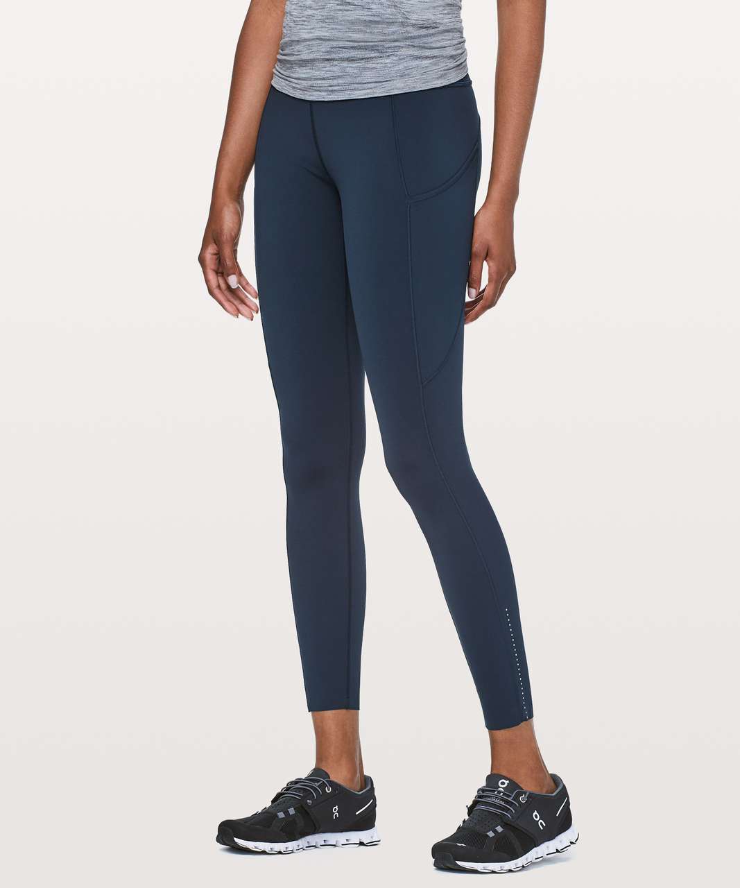 Lululemon Fast Free HR Tight Leggings 25 Pockets Women's 14 Navy