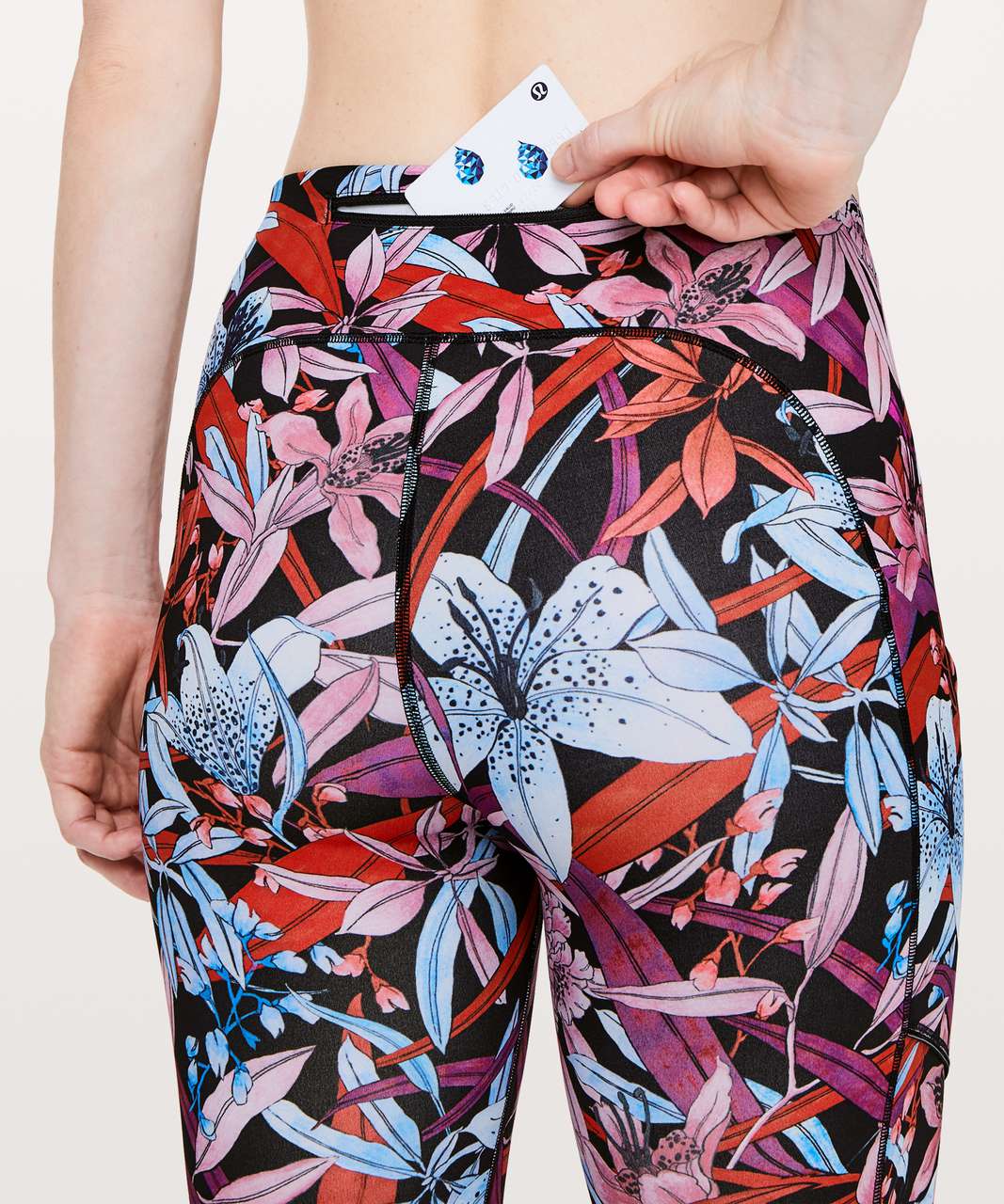 Lululemon Speed Up Crop *21" - Lush Lillies Multi