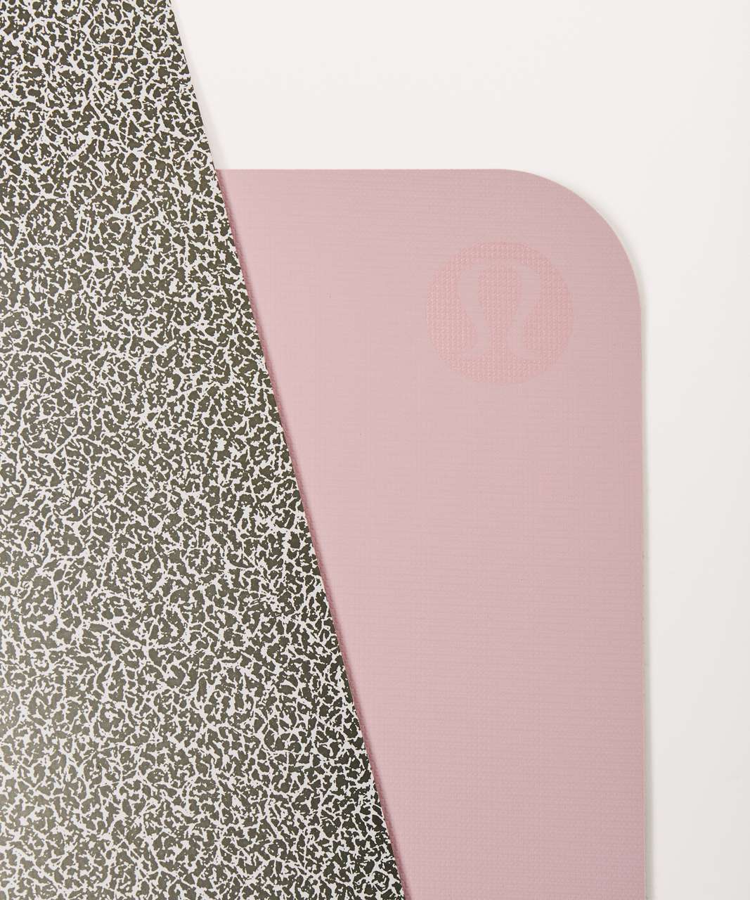 Lululemon The Reversible Mat 5mm - Crackled Starlight Black / Porcelain Pink  - lulu fanatics