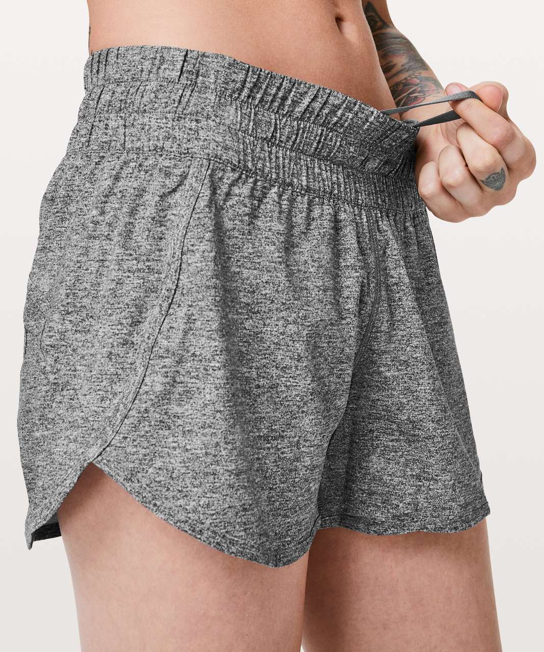 Lululemon Tracker Short V *4" - Heathered Black