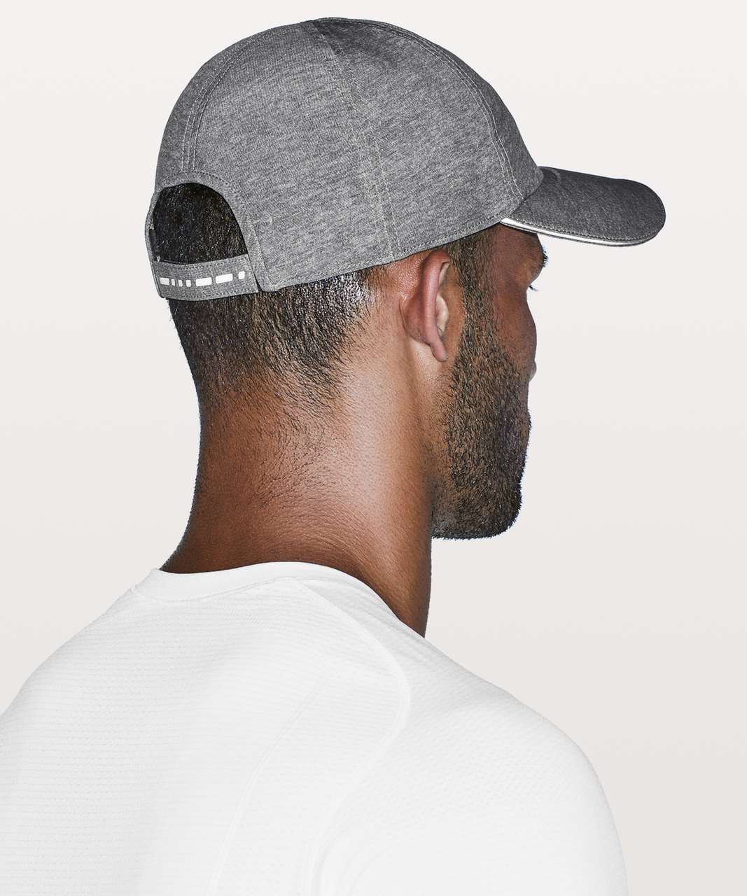 Lululemon Lightspeed Run Hat - Heathered Texture Printed Greyt Deep Coal / Black