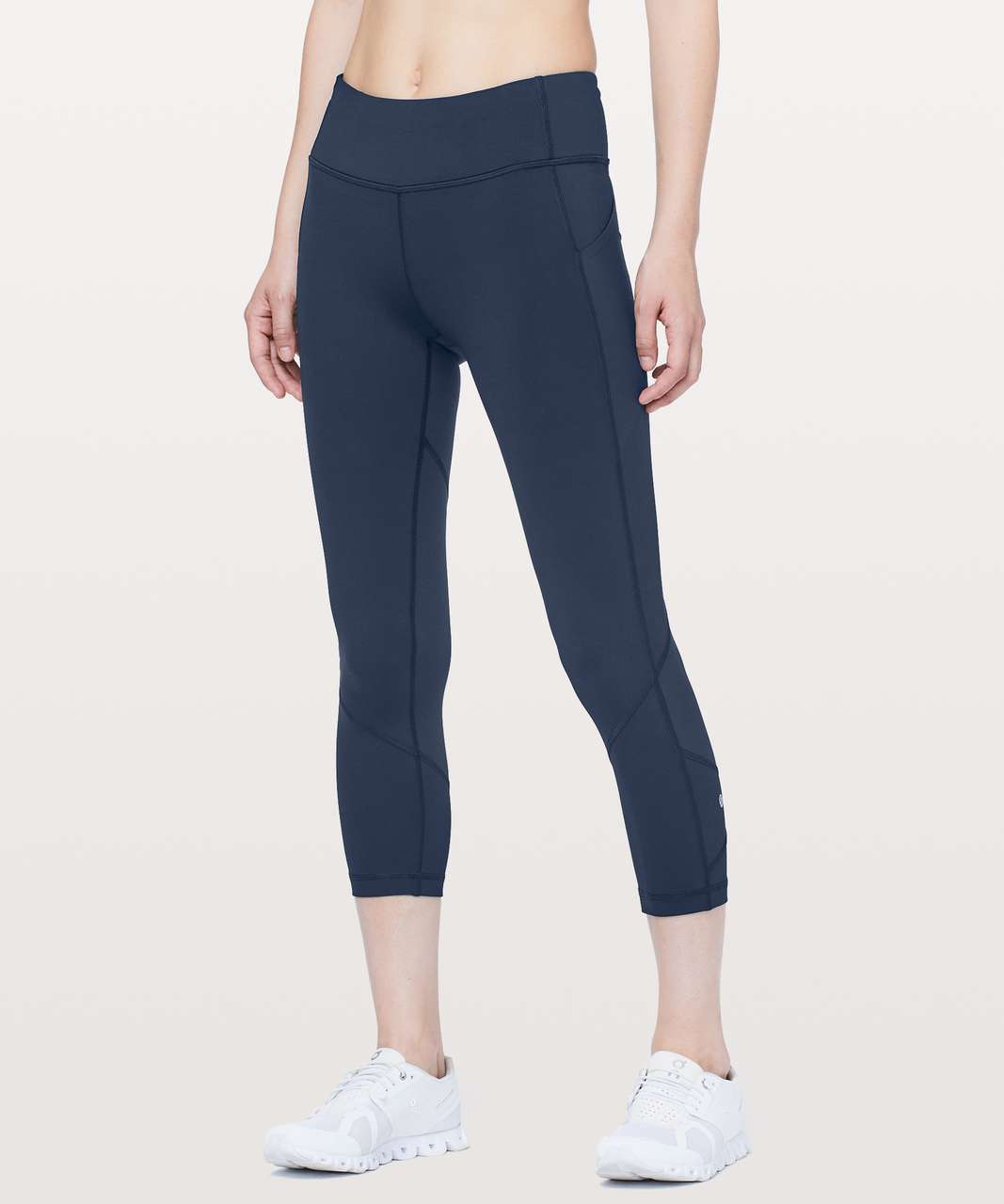 lululemon Pace Rival Crop (22) Leggings Women's Size 4 With Pockets