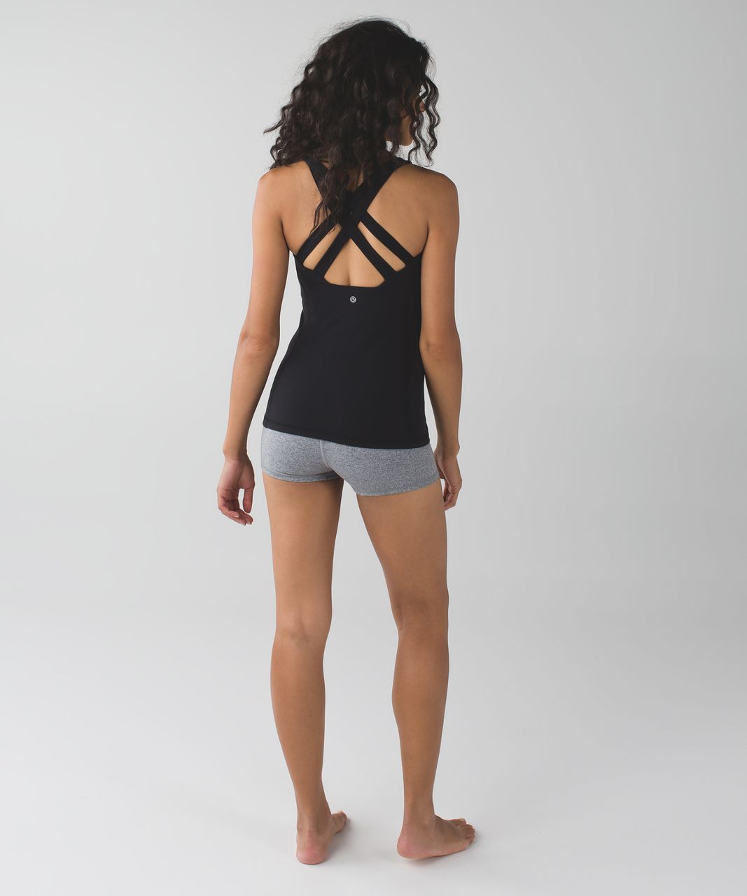 Lululemon Happy Strappy Tank - Black - lulu fanatics