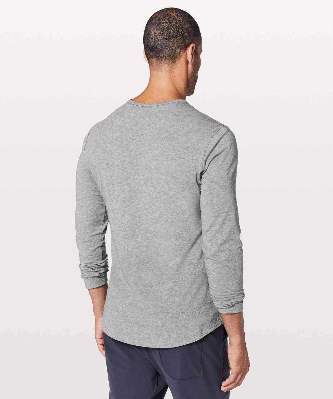 Lululemon 5 Year Basic Long Sleeve - Heathered Core Medium Grey - lulu  fanatics