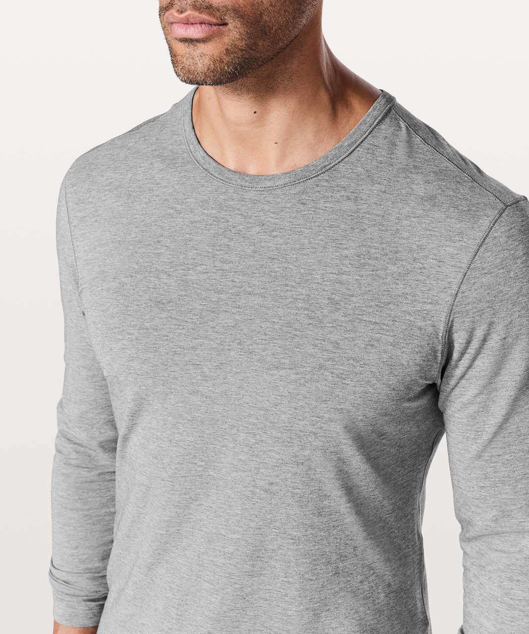 Lululemon 5 Year Basic Long Sleeve - Heathered Core Medium Grey