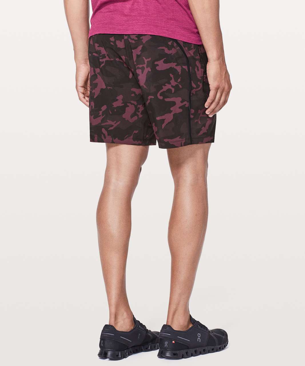 Lululemon Pace Breaker Short *Linerless 7" Updated - Incognito Camo Red Multi