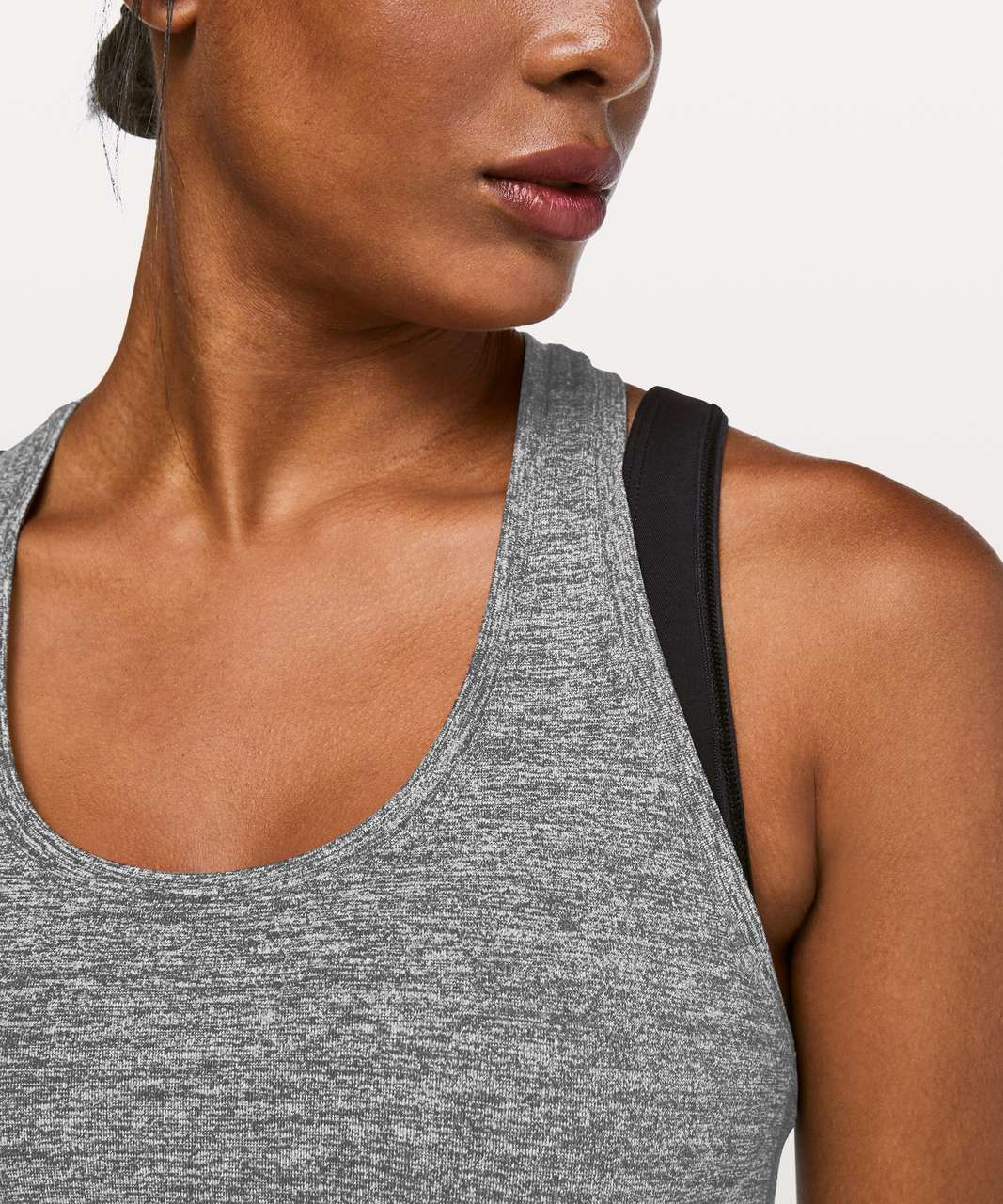 Lululemon Cool Racerback II - Heathered Black - lulu fanatics