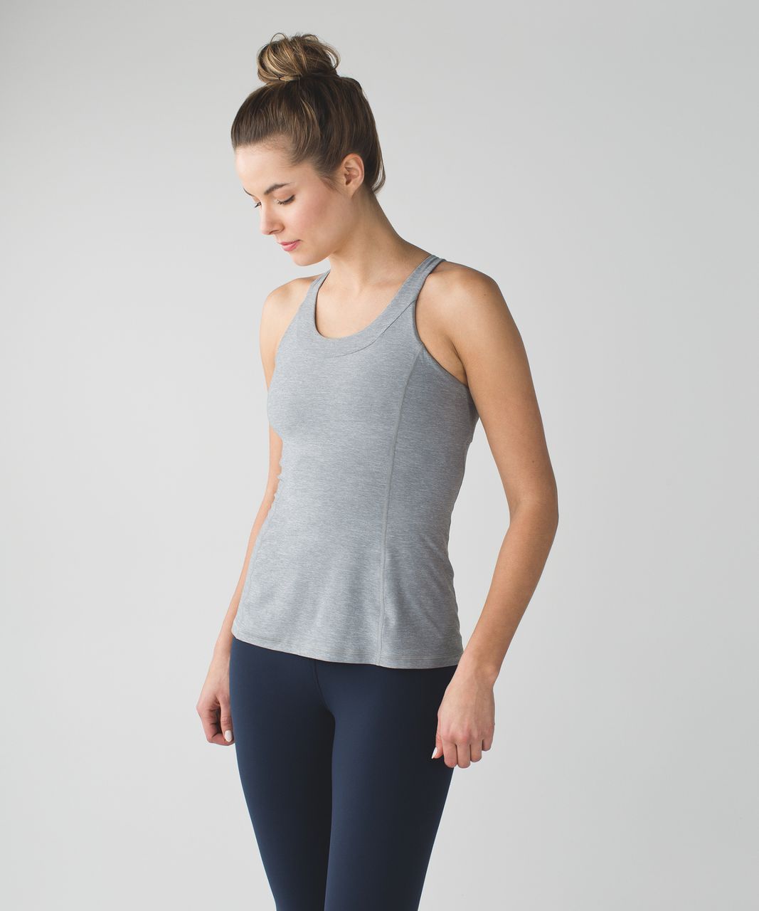 Lululemon Enhearten Tank - Heathered Battleship / Battleship