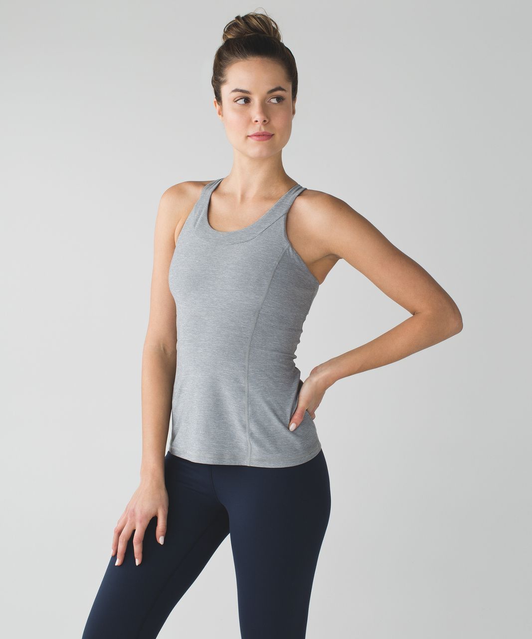 Lululemon Enhearten Tank - Heathered Battleship / Battleship